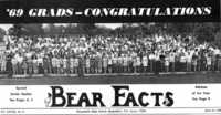 The last Bear Facts for the class of 1969!
