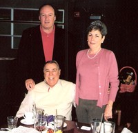 Jim Craw and Eva De Maggio Gallione with Coach/teacher Jay Bene